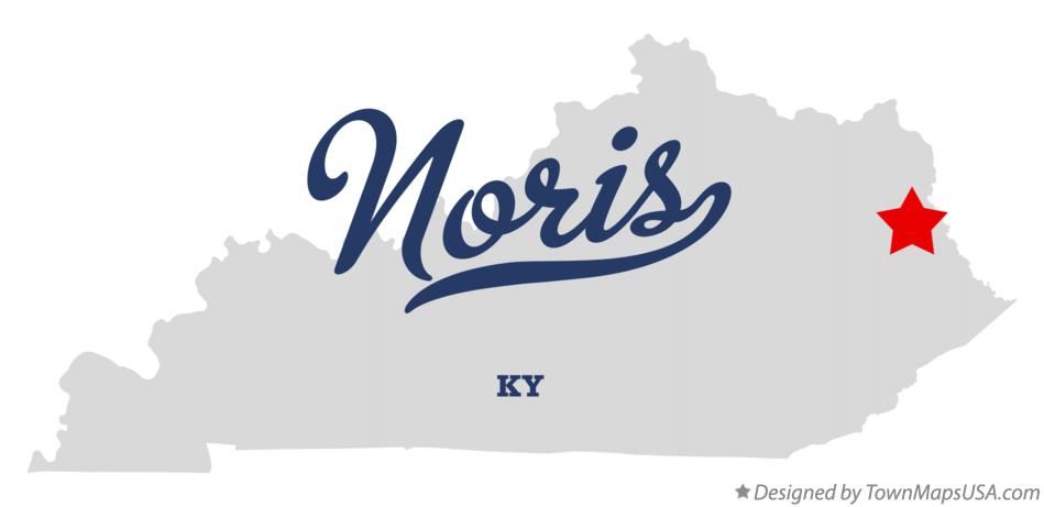 Map of Noris Kentucky KY