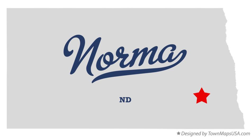 Map of Norma North Dakota ND
