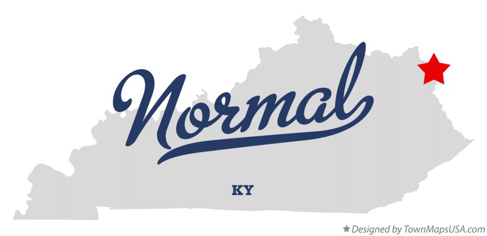 Map of Normal Kentucky KY
