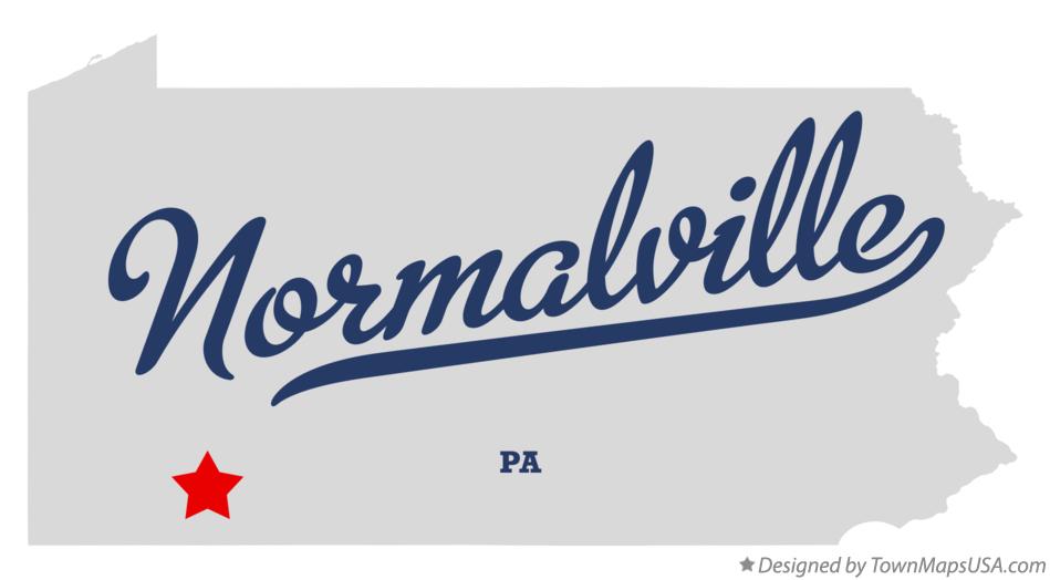 Map of Normalville Pennsylvania PA
