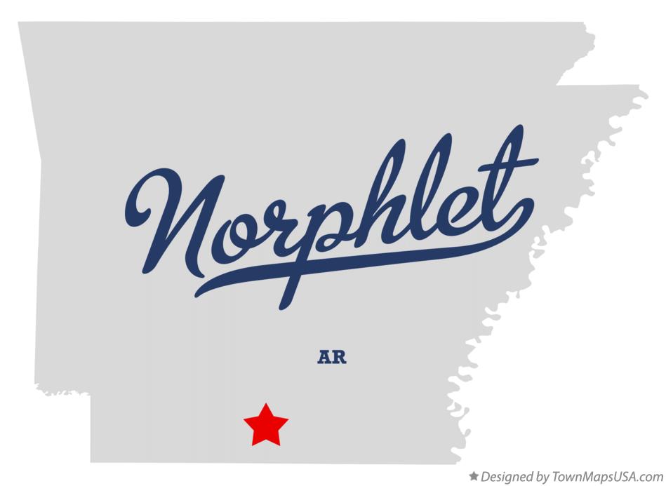 Map of Norphlet Arkansas AR