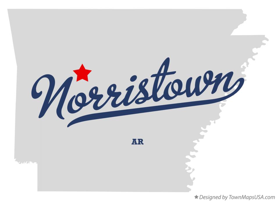 Map of Norristown Arkansas AR