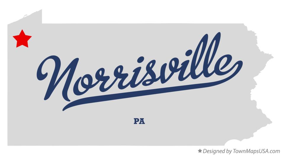 Map of Norrisville Pennsylvania PA