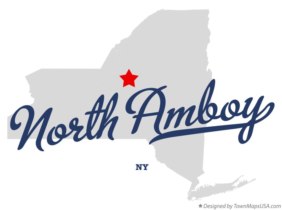 Map of North Amboy New York NY