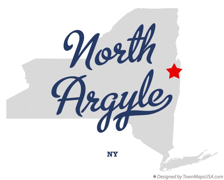 Map of North Argyle New York NY