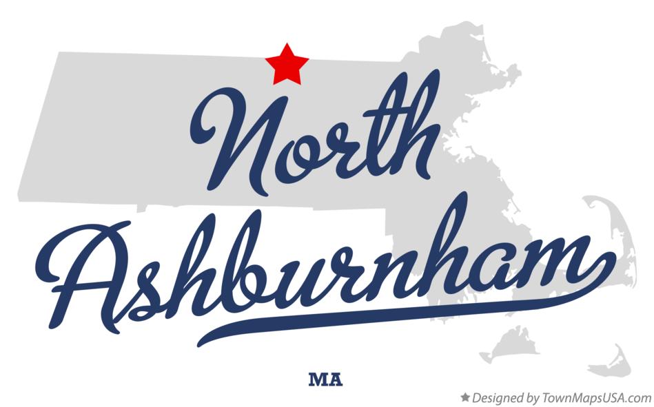 Map of North Ashburnham Massachusetts MA