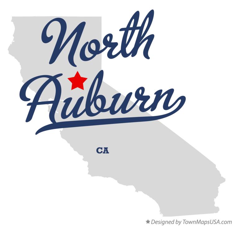 Map of North Auburn California CA