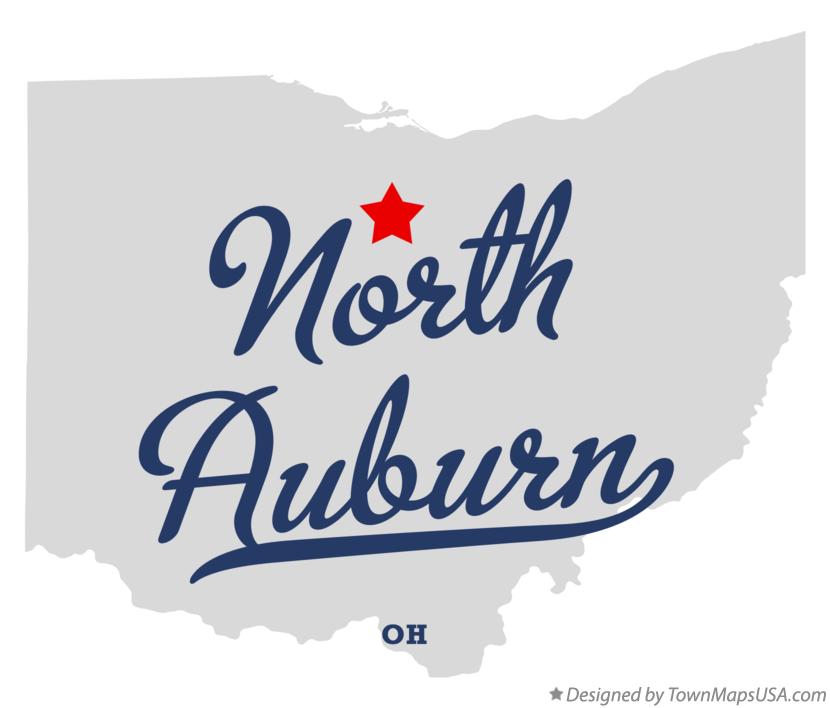Map of North Auburn Ohio OH