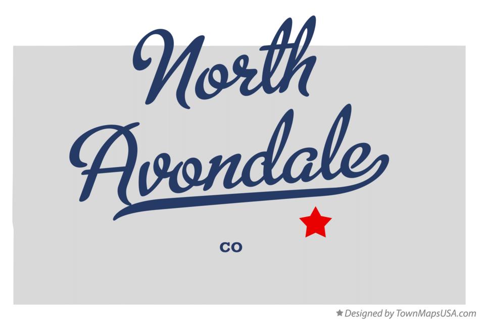 Map of North Avondale Colorado CO