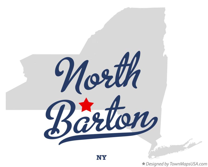 Map of North Barton New York NY