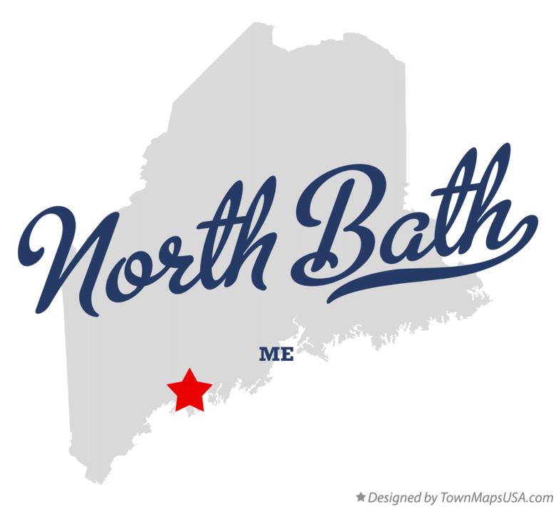 Map of North Bath Maine ME