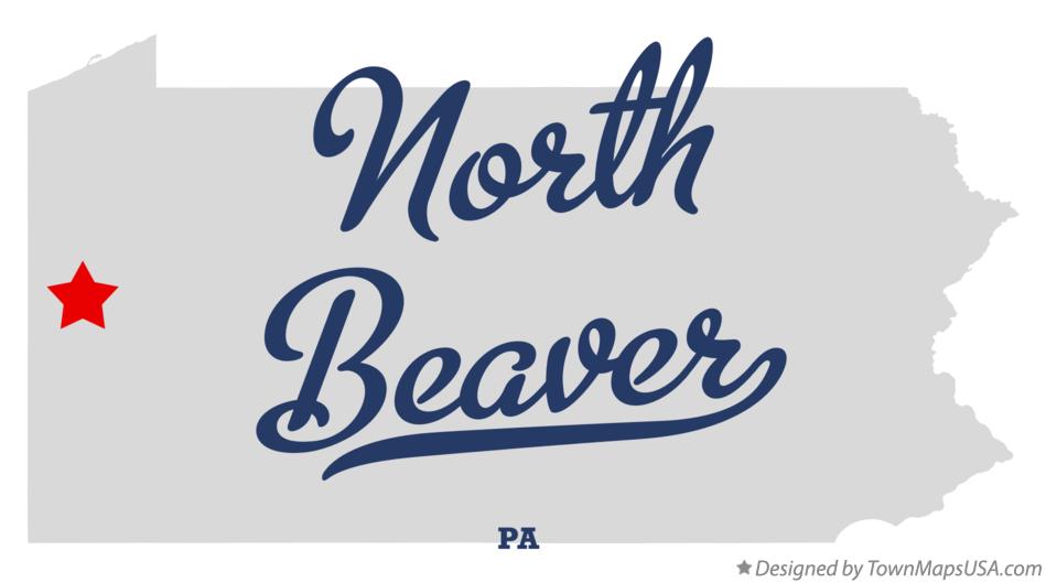 Map of North Beaver Pennsylvania PA