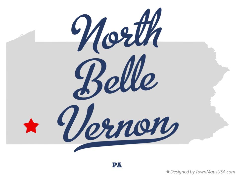 Map of North Belle Vernon Pennsylvania PA
