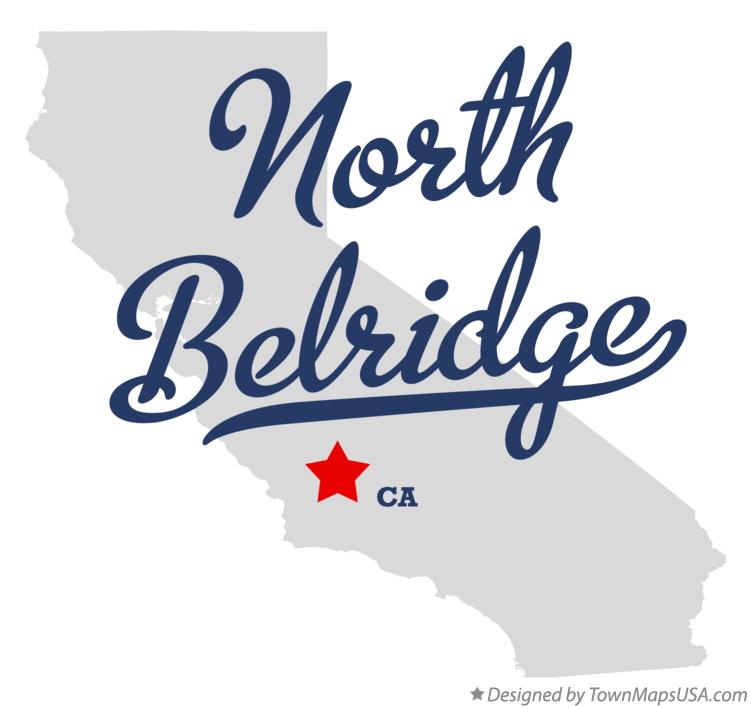 Map of North Belridge California CA