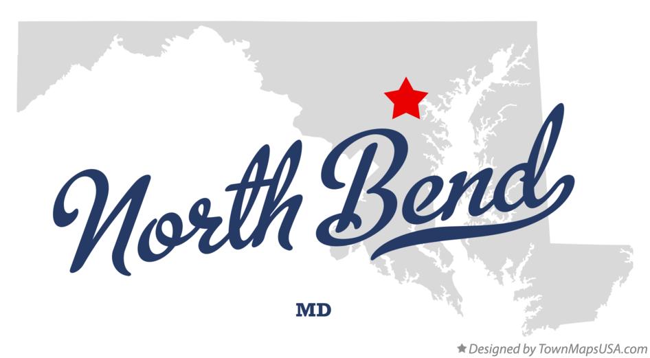 Map of North Bend Maryland MD