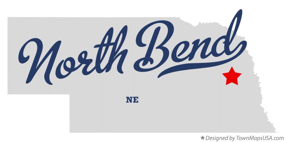 Map of North Bend Nebraska NE