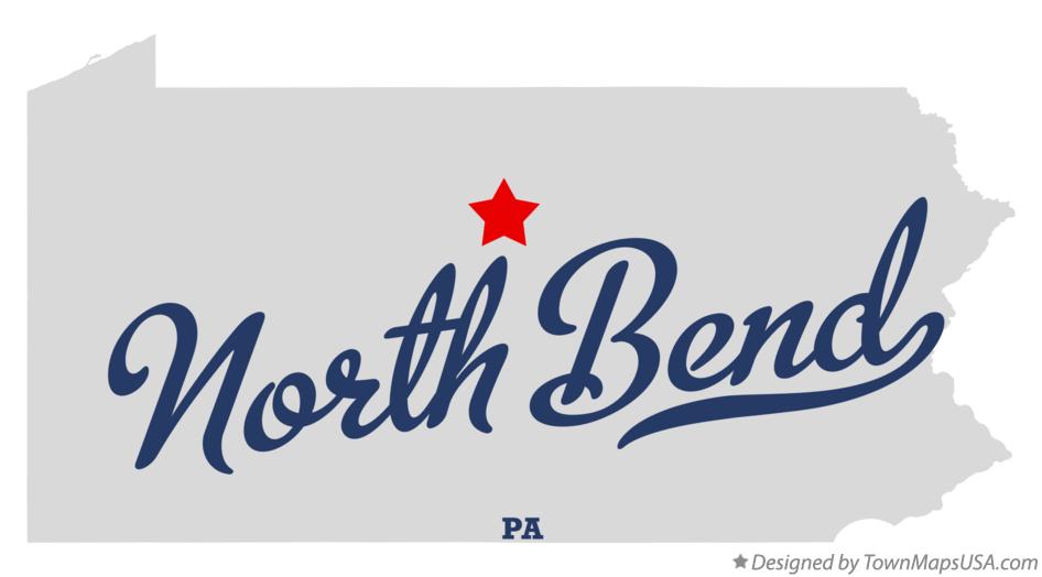 Map of North Bend Pennsylvania PA