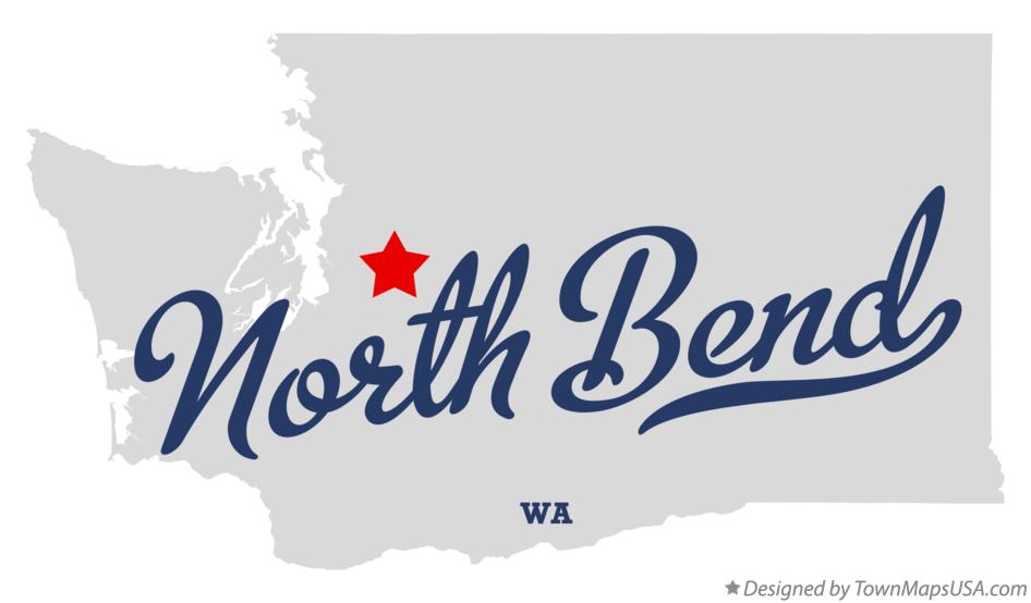 Map of North Bend Washington WA