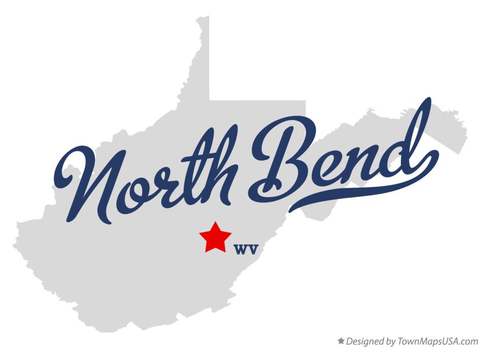 Map of North Bend West Virginia WV