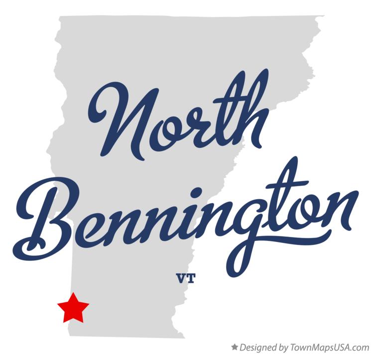 Map of North Bennington Vermont VT