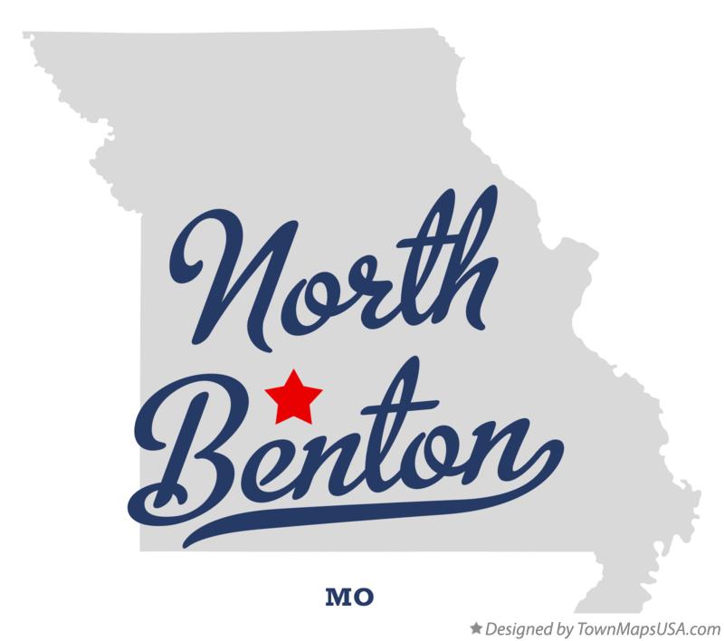 Map of North Benton Missouri MO