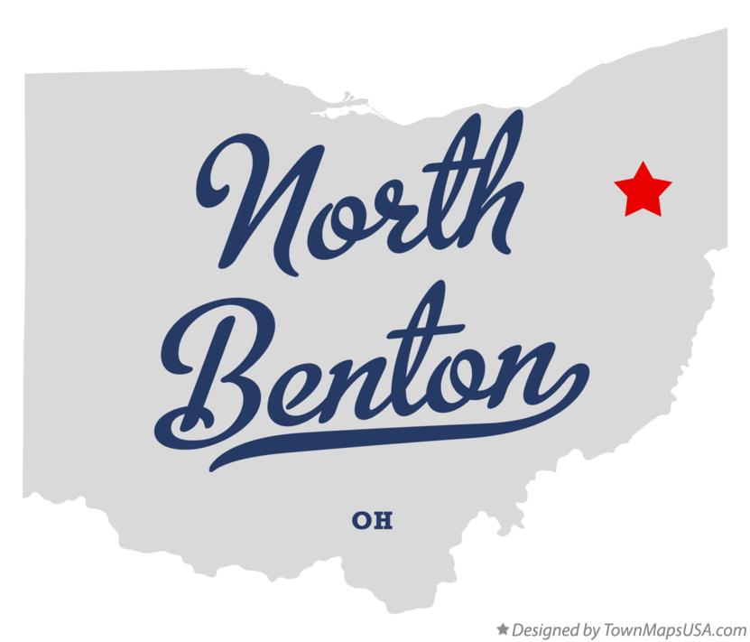 Map of North Benton Ohio OH