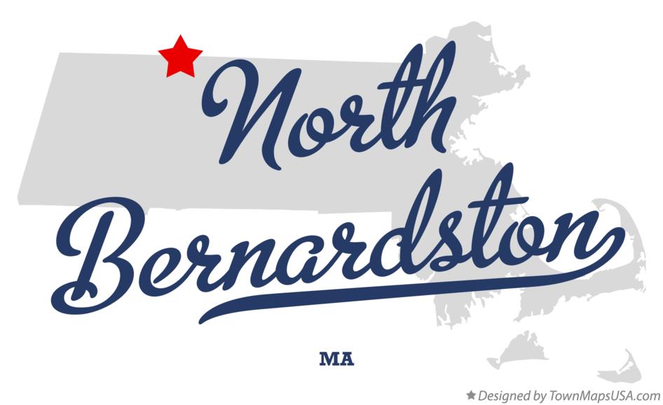 Map of North Bernardston Massachusetts MA