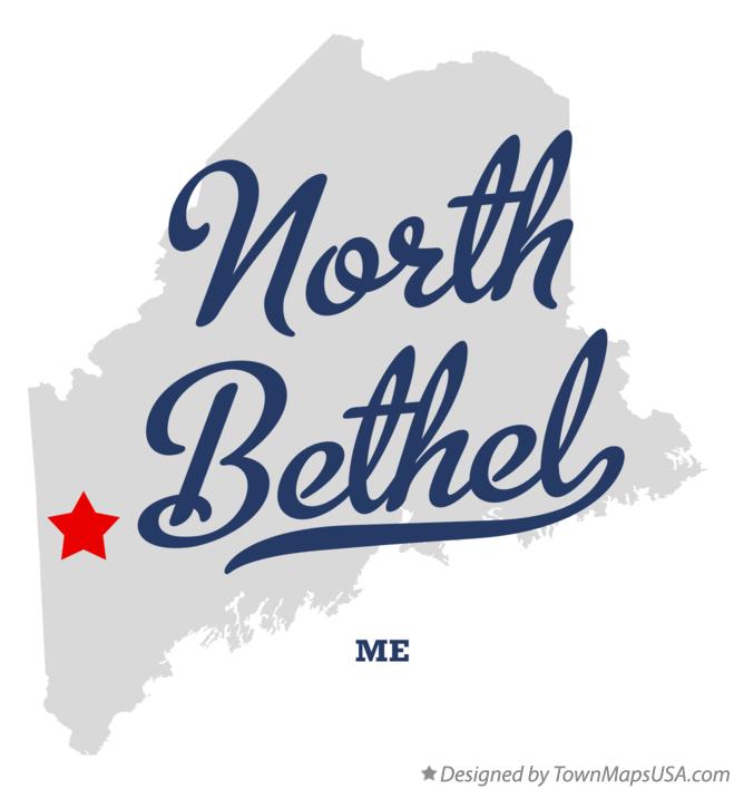 Map of North Bethel Maine ME