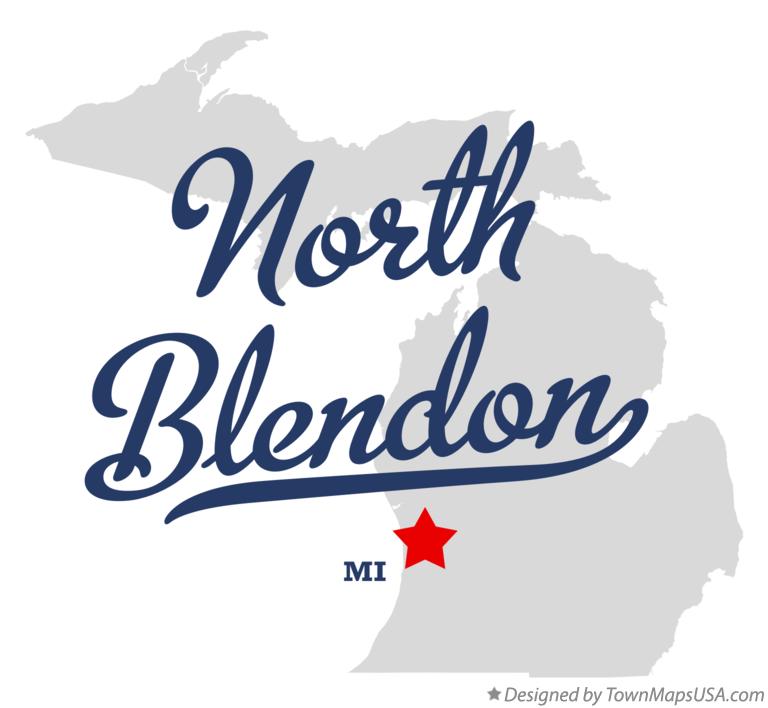 Map of North Blendon Michigan MI