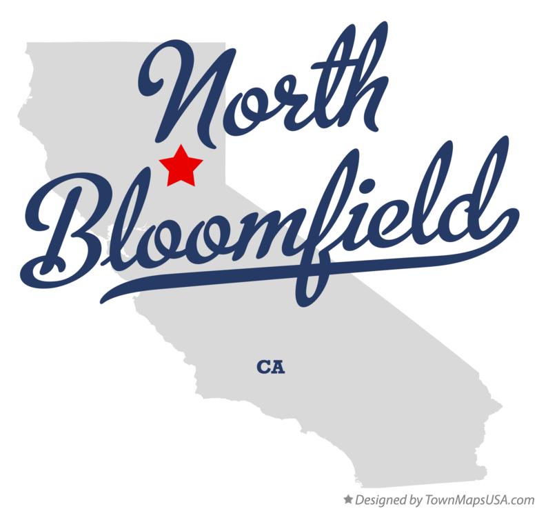 Map of North Bloomfield California CA