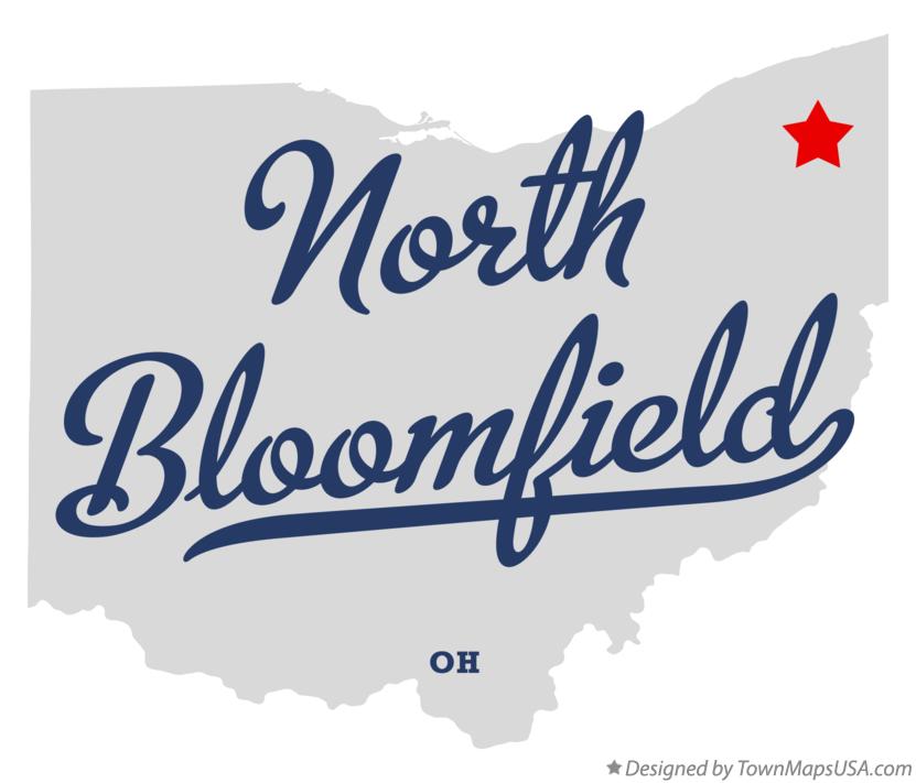 Map of North Bloomfield Ohio OH