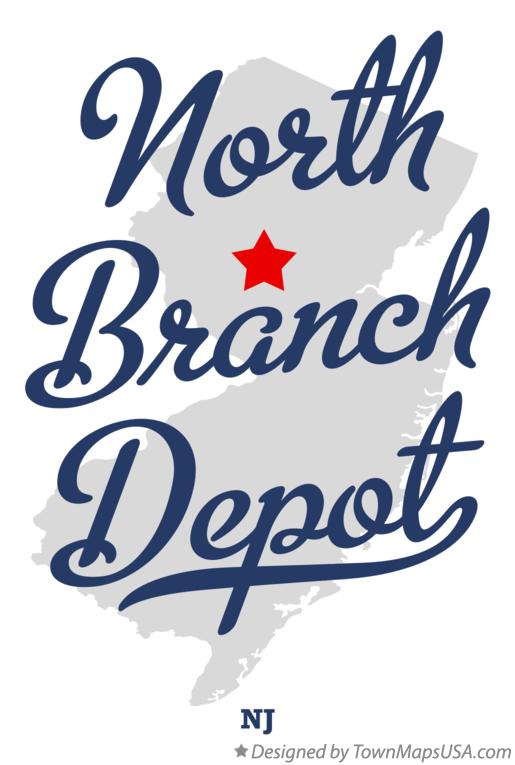 Map of North Branch Depot New Jersey NJ