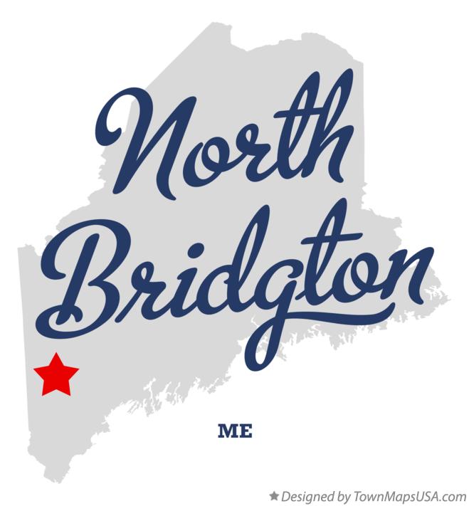 Map of North Bridgton Maine ME