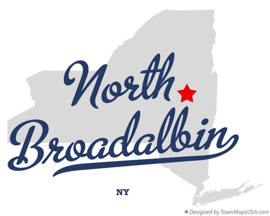 Map of North Broadalbin New York NY