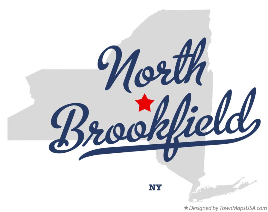 Map of North Brookfield New York NY