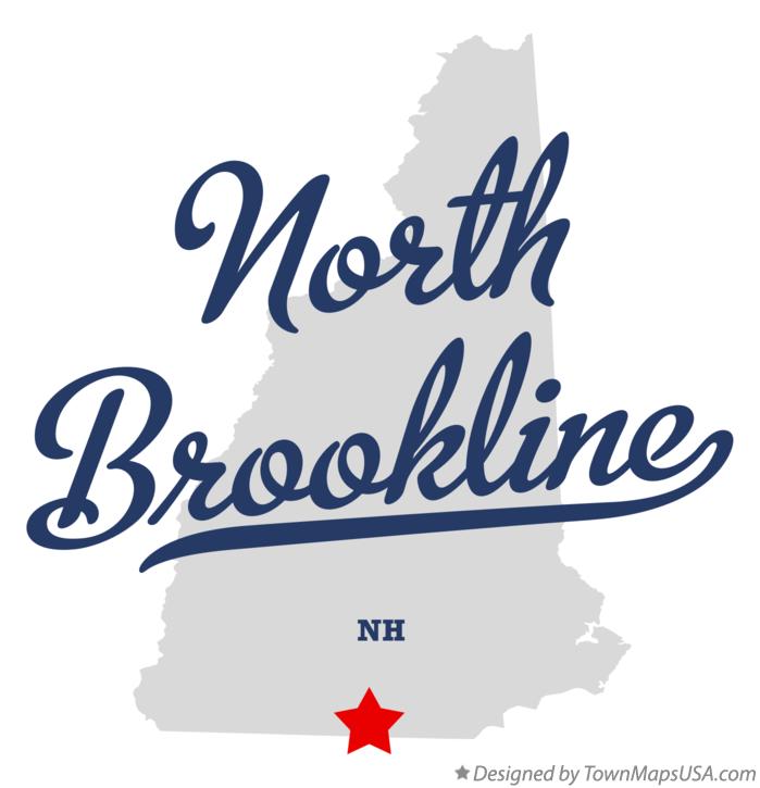 Map of North Brookline New Hampshire NH