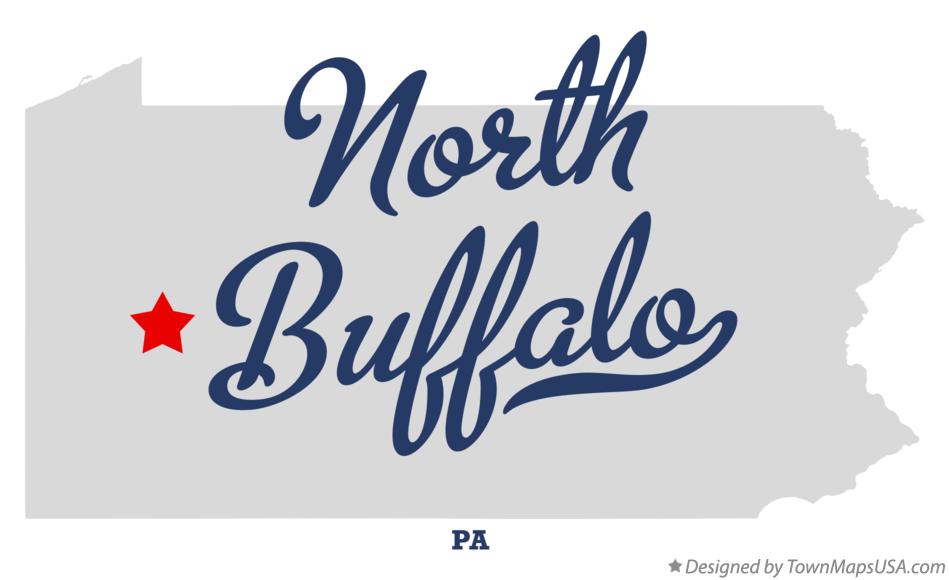Map of North Buffalo Pennsylvania PA