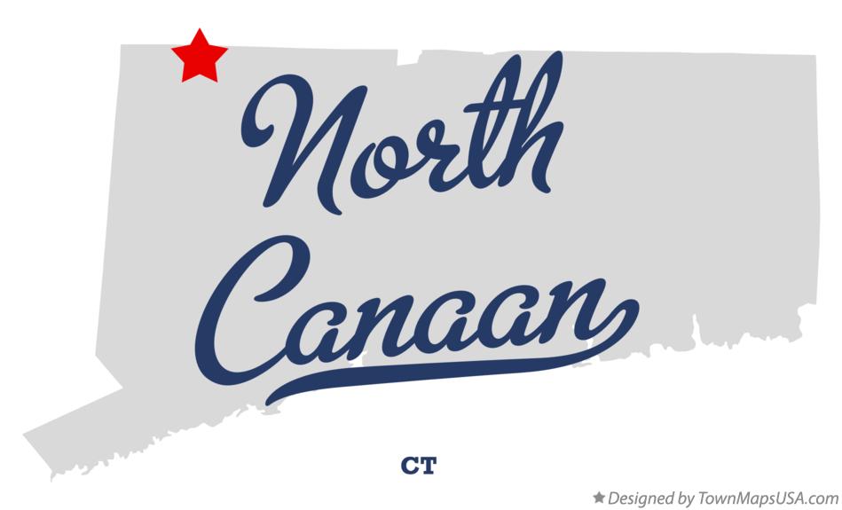Map of North Canaan Connecticut CT