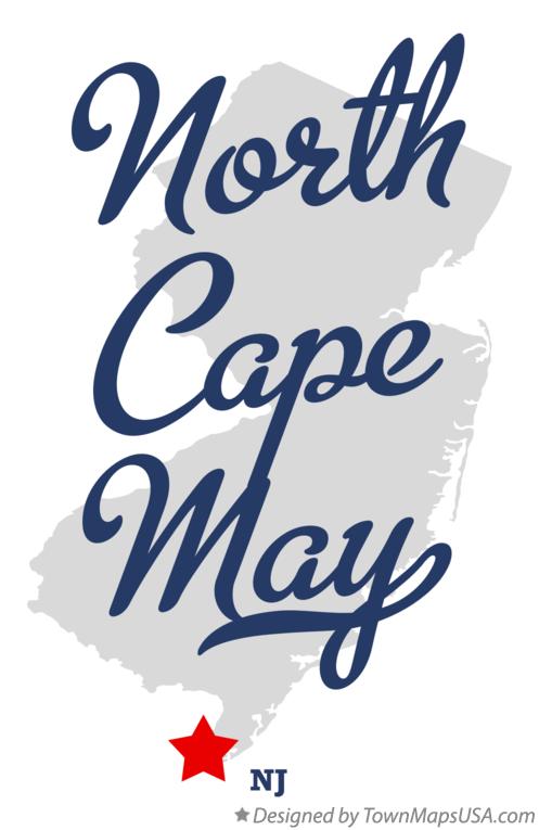 Map of North Cape May New Jersey NJ
