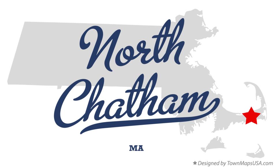Map of North Chatham Massachusetts MA