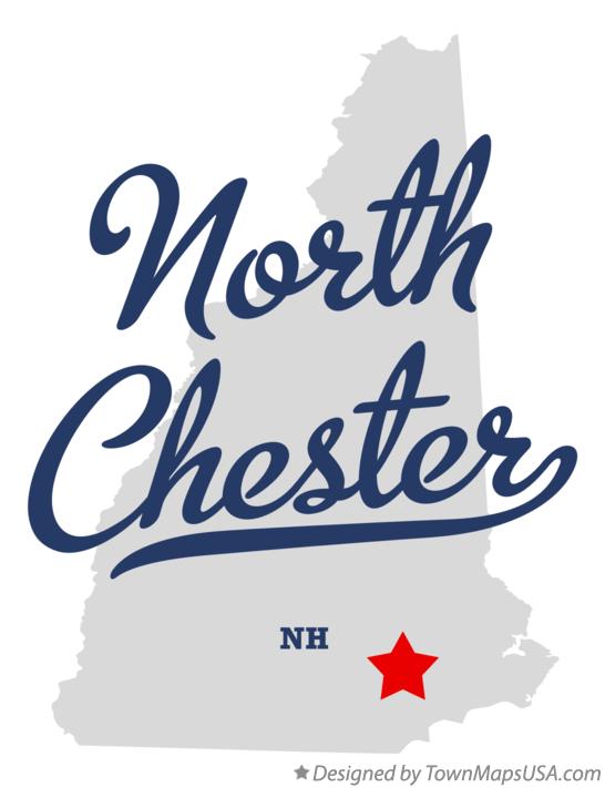 Map of North Chester New Hampshire NH