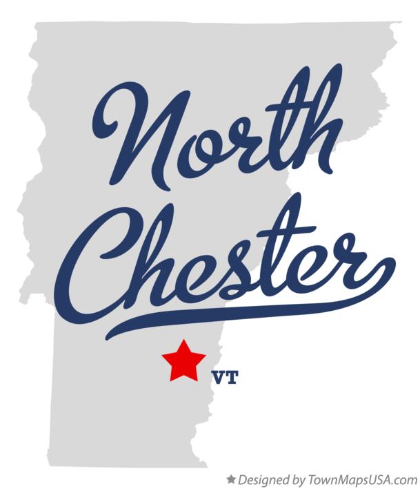 Map of North Chester Vermont VT