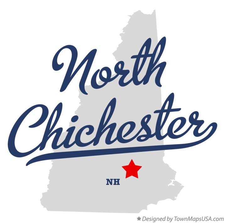 Map of North Chichester New Hampshire NH