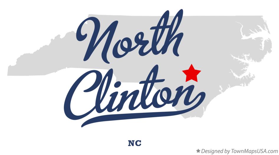 Map of North Clinton North Carolina NC