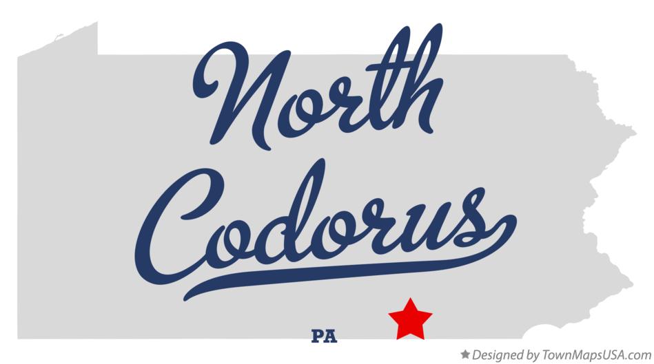 Map of North Codorus Pennsylvania PA