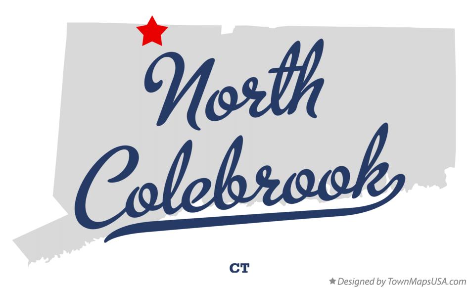 Map of North Colebrook Connecticut CT