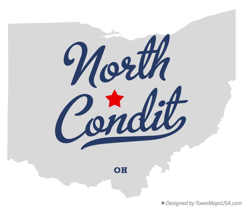Map of North Condit Ohio OH