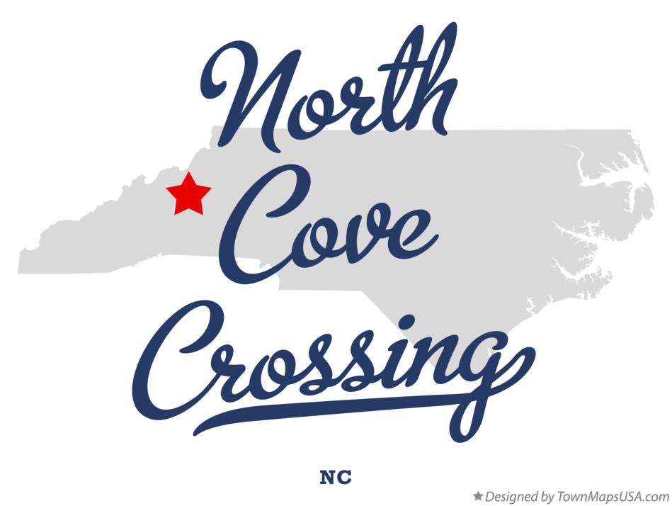 Map of North Cove Crossing North Carolina NC
