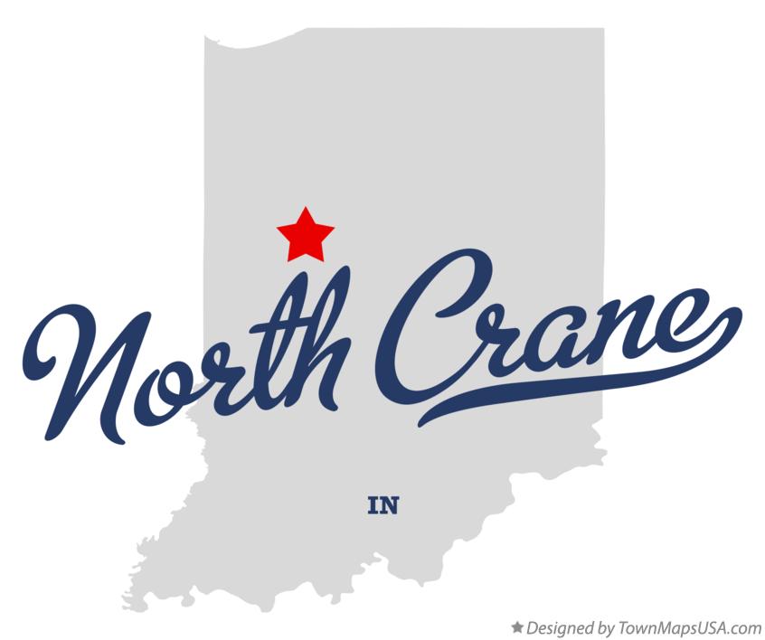 Map of North Crane Indiana IN