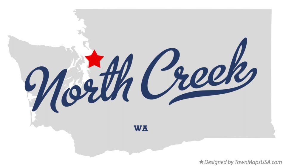 Map of North Creek Washington WA